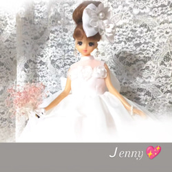 ジェニーちゃんのホワイトドレス 3枚目の画像