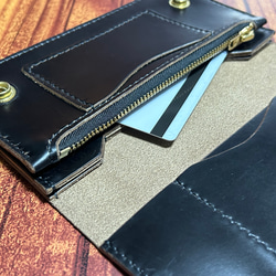 クロムエクセル製 トラッカーウォレット・アメカジ、ヴィンテージ好きな方に向けた長財布 6枚目の画像