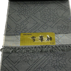 *和服布*由Yuki Tsumugi和Sekka Tsumugi製成的成人平子腰帶和半寬度腰帶。長420cm。 第11張的照片