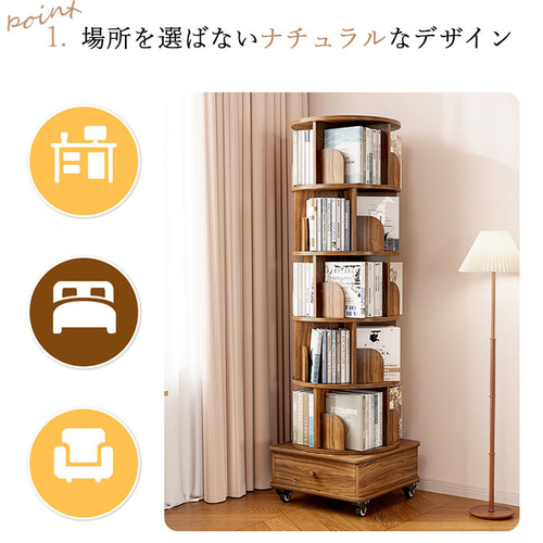 ホワイト 360度回転収納キャビネット JAC04-ID006_1.jpg