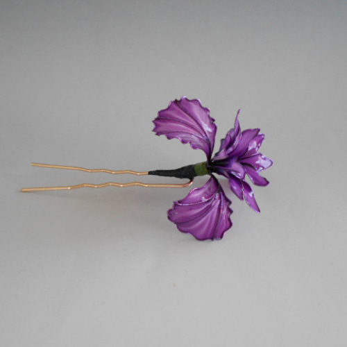 花菖蒲・アヤメ かんざし 髪飾り かんざし 時音(tokine) 通販 花菖蒲・アヤメ かんざし 髪飾り かんざし 時音(tokine) 通販