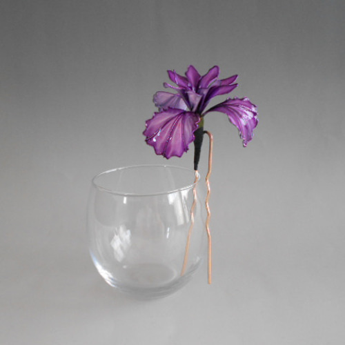 花菖蒲・アヤメ かんざし 髪飾り かんざし 時音(tokine) 通販 花菖蒲・アヤメ かんざし 髪飾り かんざし 時音(tokine) 通販