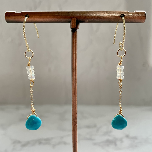 送料無料】 14kgf 天然石 スリーピングビューティー ターコイズ