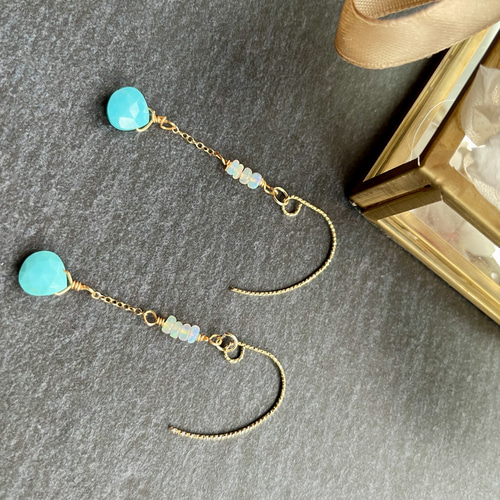 送料無料】 14kgf 天然石 スリーピングビューティー ターコイズ