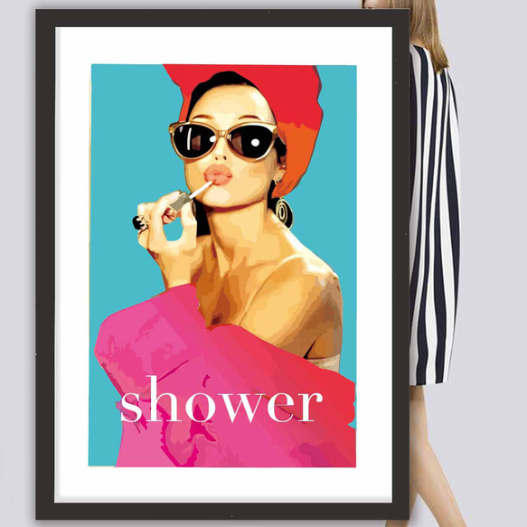 Shower　ポスター　A4 A3 A2 A1　アート  　アートポスター　sei検索　2779 1枚目の画像
