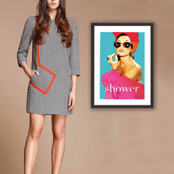 Shower　ポスター　A4 A3 A2 A1　アート  　アートポスター　sei検索　2779 3枚目の画像