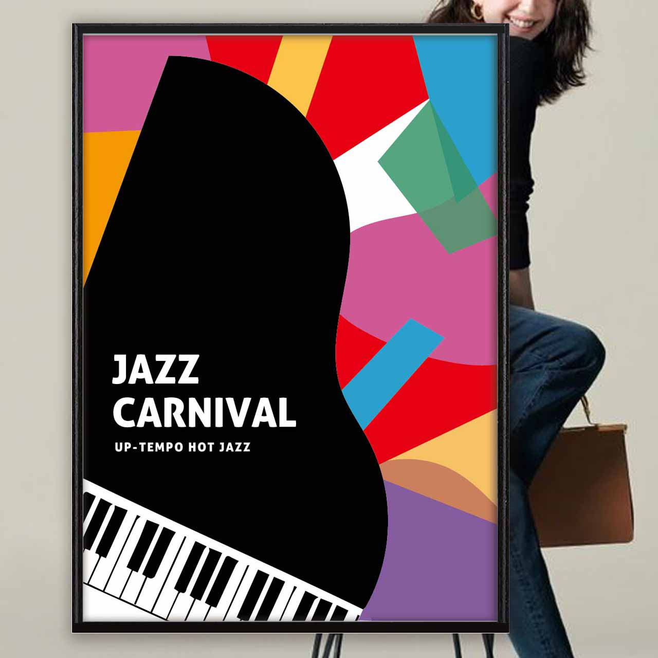 ジャズカーニバル　フルーツ　イラスト　ポスター　A4 A3 A2 A1　アート  　アートポスター　sei検索　2772