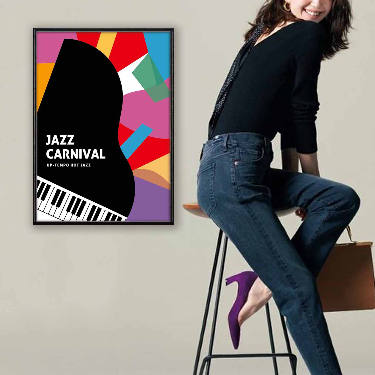 ジャズカーニバル　フルーツ　イラスト　ポスター　A4 A3 A2 A1　アート  　アートポスター　sei検索　2772