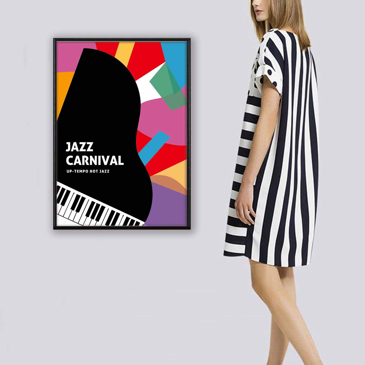 ジャズカーニバル　フルーツ　イラスト　ポスター　A4 A3 A2 A1　アート  　アートポスター　sei検索　2772