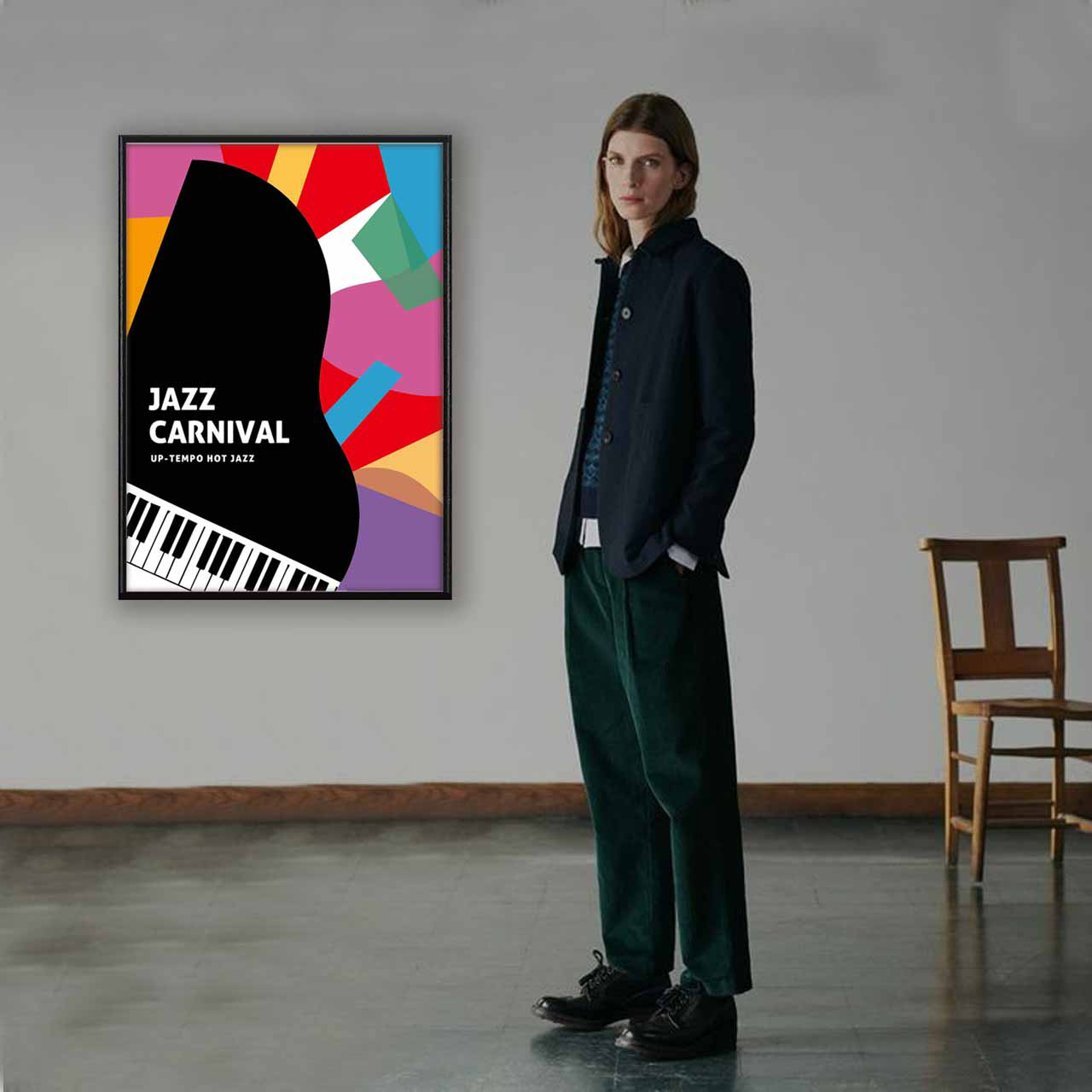 ジャズカーニバル　フルーツ　イラスト　ポスター　A4 A3 A2 A1　アート  　アートポスター　sei検索　2772