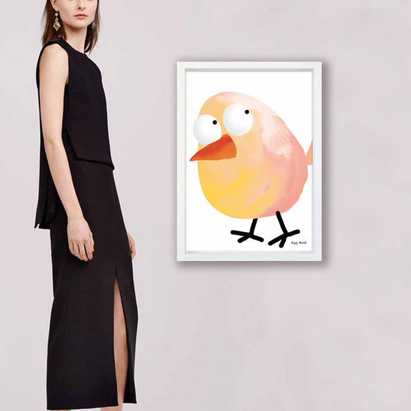 egg bird　鳥　イラスト　ポスター　A4 A3 A2 A1　アート  　アートポスター　sei検索　2757 6枚目の画像