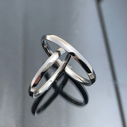 【結婚指輪SOLIS】AEGIS アイギス　2本セット価格　PT950-PT900鍛造指輪 7枚目の画像