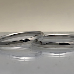 【結婚指輪SOLIS】AEGIS アイギス　2本セット価格　PT950-PT900鍛造指輪 5枚目の画像