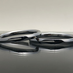【結婚指輪SOLIS】AEGIS アイギス　2本セット価格　PT950-PT900鍛造指輪 6枚目の画像