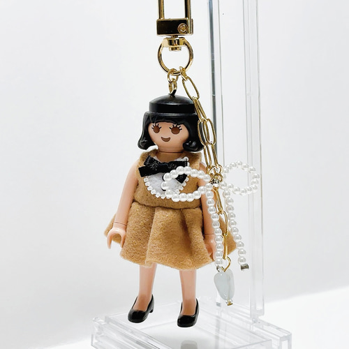 ONLY ONE**プレイモービルキーホルダー(BR) その他アクセサリー