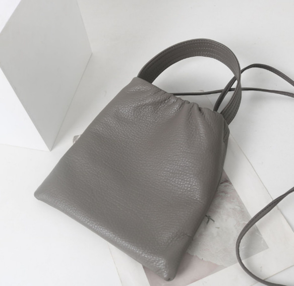 美品 Aeta バスケットバッグ ショルダー紐付き スモール