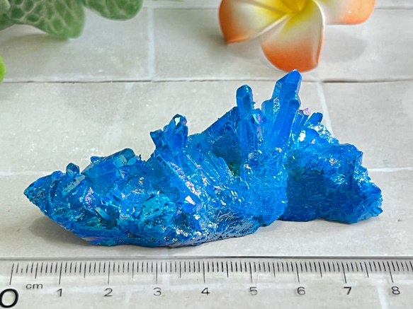 七色の夢✨　ブルー　オーラ水晶　クリスタル　クラスター　原石 7枚目の画像