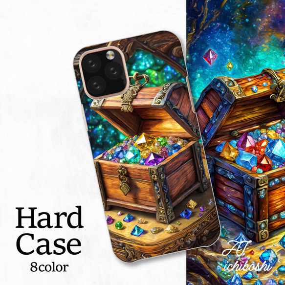 迷幻藝術寶盒珠寶夢幻智慧型手機保護殼相容於所有型號後背式硬殼NLFT-HARD-a385 第1張的照片