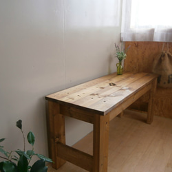 アンティーク風 ベンチ・テーブル　100×36cm  【 DW 】＊モモ様オーダー品＊ 1枚目の画像