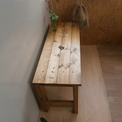 アンティーク風 ベンチ・テーブル　100×36cm  【 DW 】＊モモ様オーダー品＊ 2枚目の画像