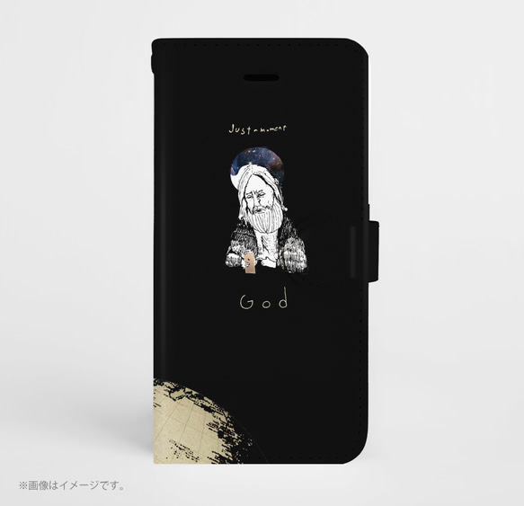 原創手帳型iPhone手機殼「GOD」 第1張的照片