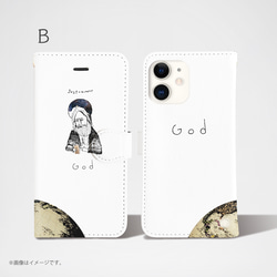 Original手帳型iPhoneケース「GOD」 4枚目の画像