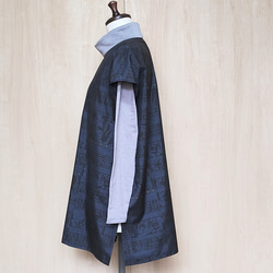 着物リメイク　大島紬のチュニック　異国の風 3枚目の画像