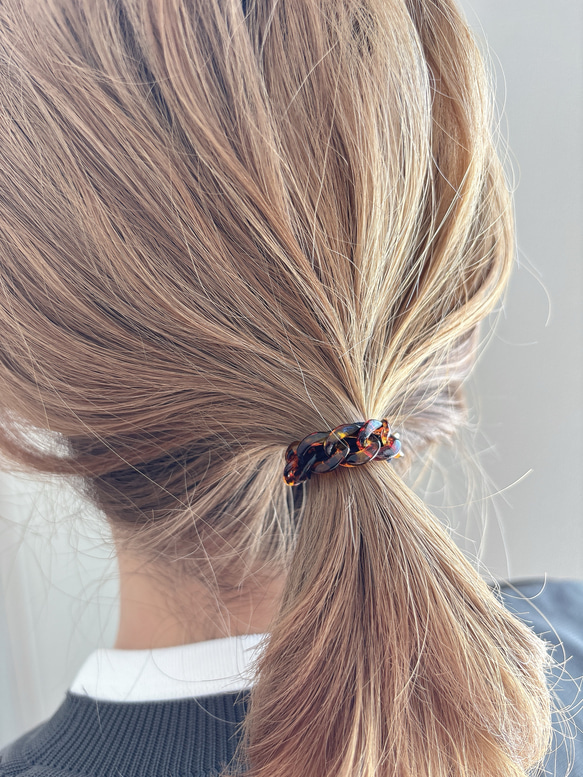 ヘアゴム No.16 Blue Flower】青の花ヘアゴム | GuruGuruGlass