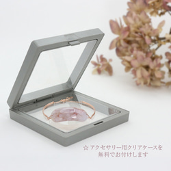 ✨New✨【フローラ】天然石チェリーブロッサムアゲート・S925にPinkGlodブレスレット♪送料無料♪クリアケース付 17枚目の画像