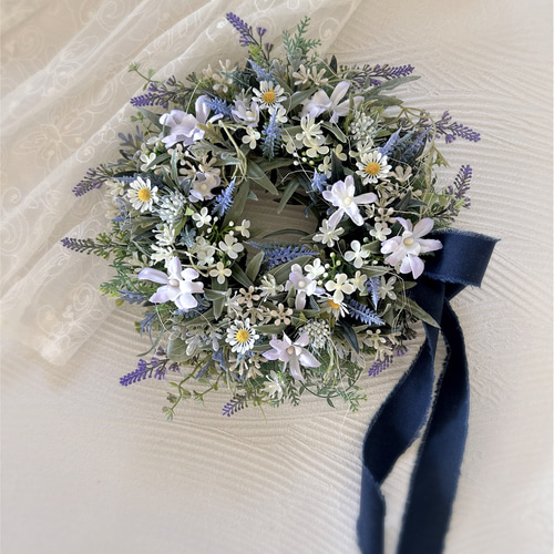 ミモザ　ラベンダー　ギフト　ドア飾り　ナチュラル　インテリア　お祝い　母の日 ミモザ ラベンダー ギフト ドア飾り ナチュラル インテリア