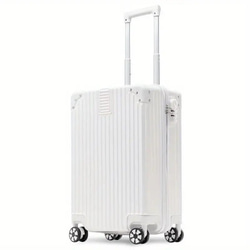 スーツケース キャリーバッグ キャリーケース 銀 シルバー 旅行バッグ トロリー ダイヤル錠 旅行 at-0065 4枚目の画像