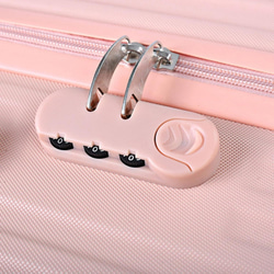 スーツケース キャリーバッグ キャリーケース ピンク 旅行バッグ トロリー ダイヤル錠 旅行 at-0067 6枚目の画像