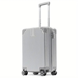スーツケース キャリーバッグ キャリーケース 白 ホワイト 旅行バッグ トロリー ダイヤル錠 旅行 at-0066 5枚目の画像