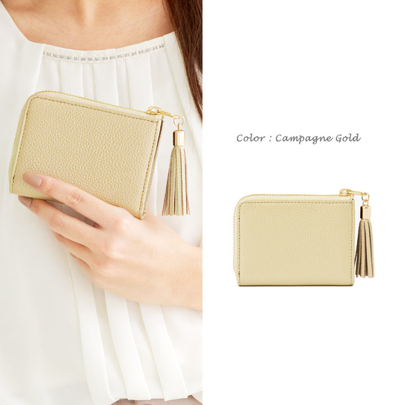 #Lモデル★くすみカラー【SATTO L】小さいのにお札が折れない！Lファス型最小に挑むミニ財布 11枚目の画像