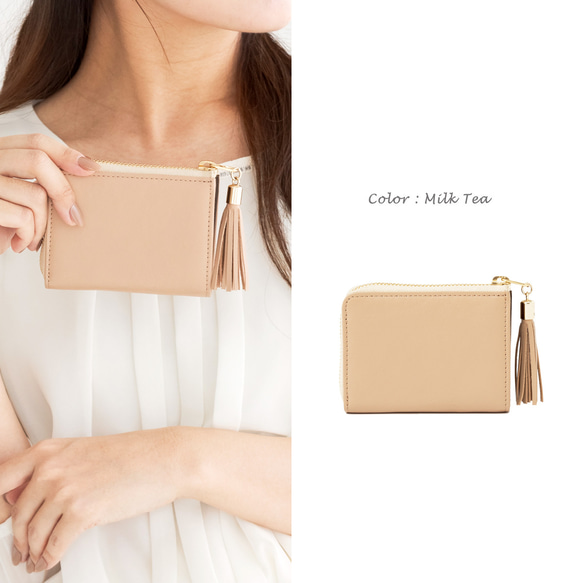 #Lモデル★くすみカラー【SATTO L】小さいのにお札が折れない！Lファス型最小に挑むミニ財布 13枚目の画像