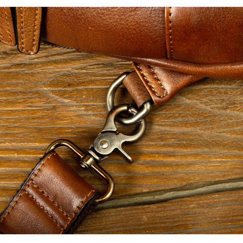 手鞣し本革ボディバッグ 大容量復古牛革ウエストポーチ ボディバッグ