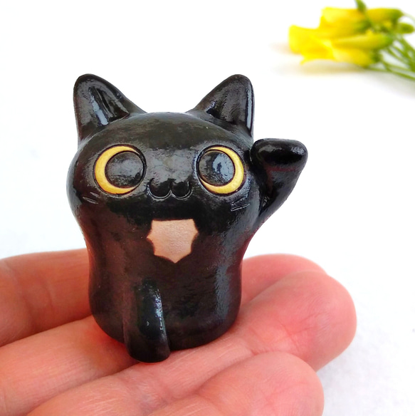 とても小さな招き猫 ネコ好き陶器　A or B 7枚目の画像