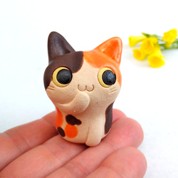 とても小さな猫人形 ネコ好き陶器　受注制作 10枚目の画像