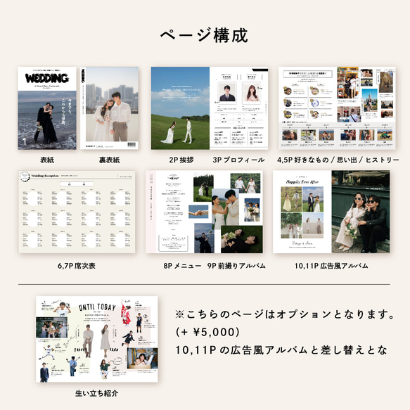 ゲストが楽しい中身のこだわりたっぷり！雑誌風プロフィールブック｜席次表｜メニュー表｜セミオーダー 3枚目の画像