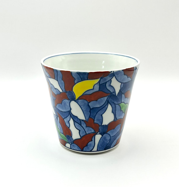 【京焼・清水焼】マグノリアのフリーカップ～着彩木蓮シリーズ 2枚目の画像