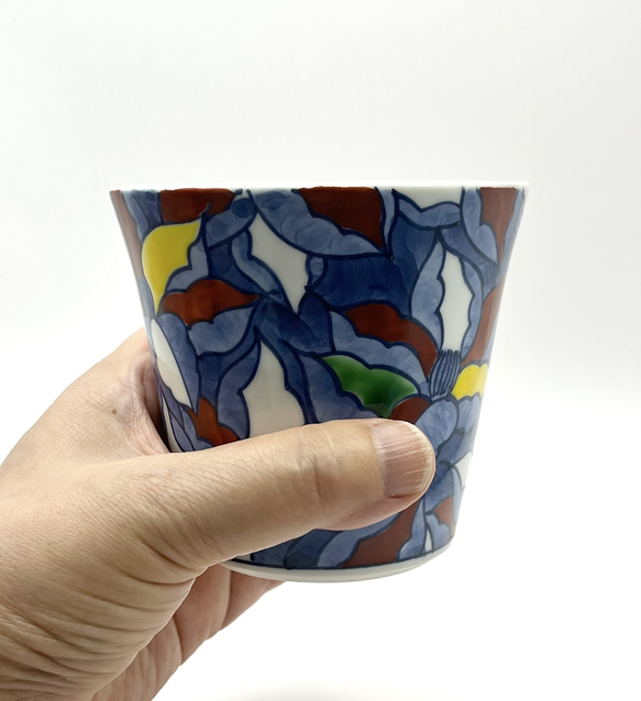 【京焼・清水焼】マグノリアのフリーカップ～着彩木蓮シリーズ 1枚目の画像