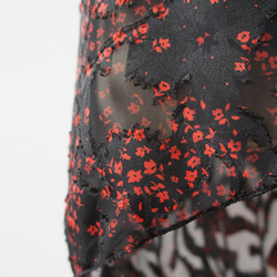 芭蕾裹身裙【紅花/黑48-129】X150Bredflower 第3張的照片