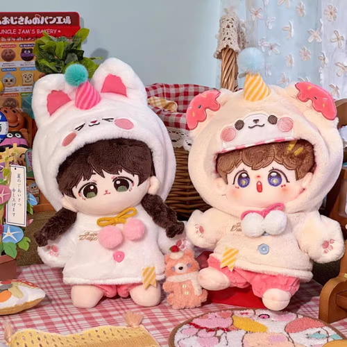 3セット 40cm 着せ替えぬいぐるみ用服 メイド服コスチューム