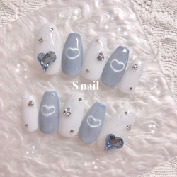 【No.1】オーダーチップ 水色 マグネット 韓国 楽天市場】マグネットネイル ブルー（ネイルチップ｜ネイル