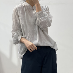 人気・品質リネンシャツ・シンプル麻シャツ・ブラウス・トーブス・夏 4枚目の画像
