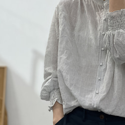 人気・品質リネンシャツ・シンプル麻シャツ・ブラウス・トーブス・夏 5枚目の画像