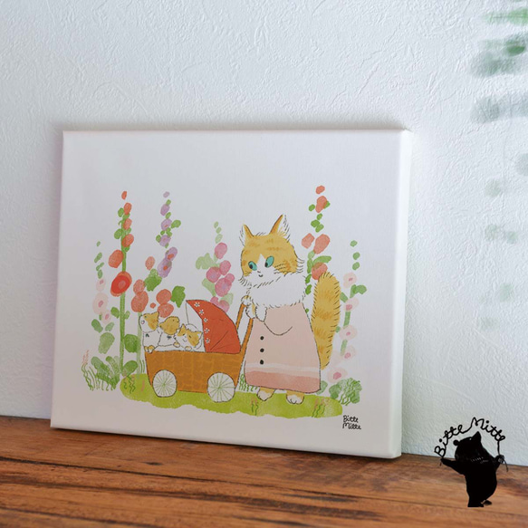 藝術面板貓可愛嬰兒禮物 第2張的照片