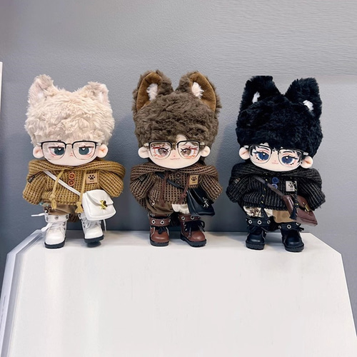 10/15/20cm着せ替えぬいぐるみ服 メイラードセット 3色 着せ替え人形