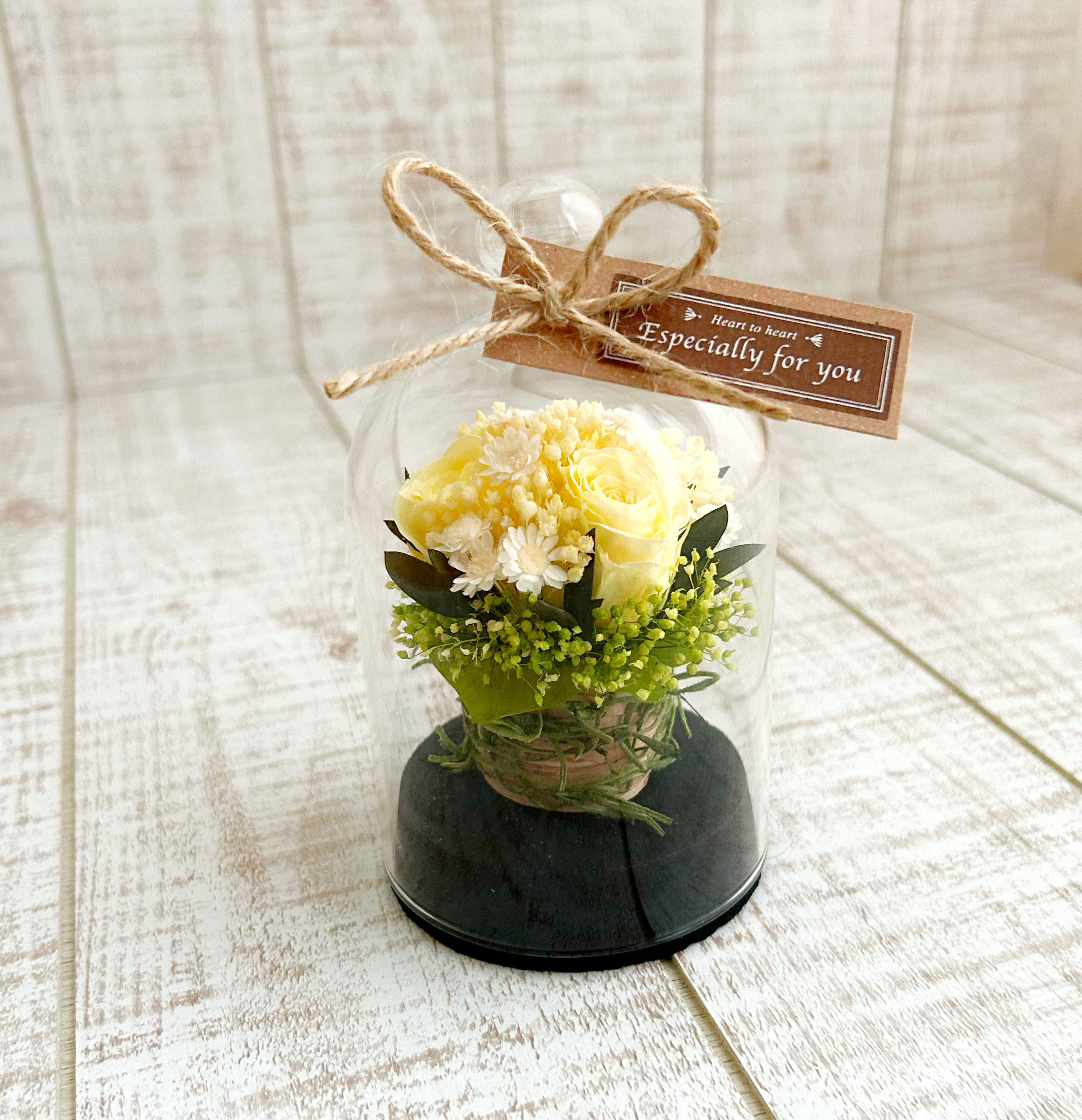 ゴールドフレーム ドライフラワー 3640 ドーム 【美品】フランスアンティーク