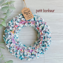 幸せ運ぶファブリックリース ブルー リース petit bonheur 通販